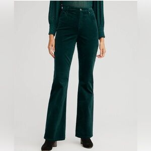 Loft Dark Green Velveteen/Valor Pants Size 12